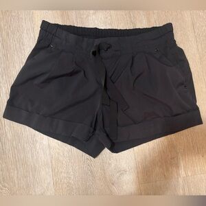 lululemon athletica Black Women's Athletic Shorts with Elastic Waist